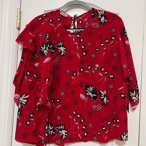 Zadig & Voltaire Daisy Silk Blouse Top L